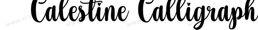 获取 Calestine Calligraphy Font字体转换 获取 Calestine Calligraphy Font字体转换